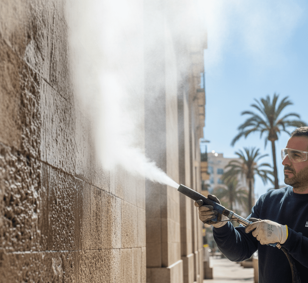 reparación de grietas en fachadas de edificios en Málaga