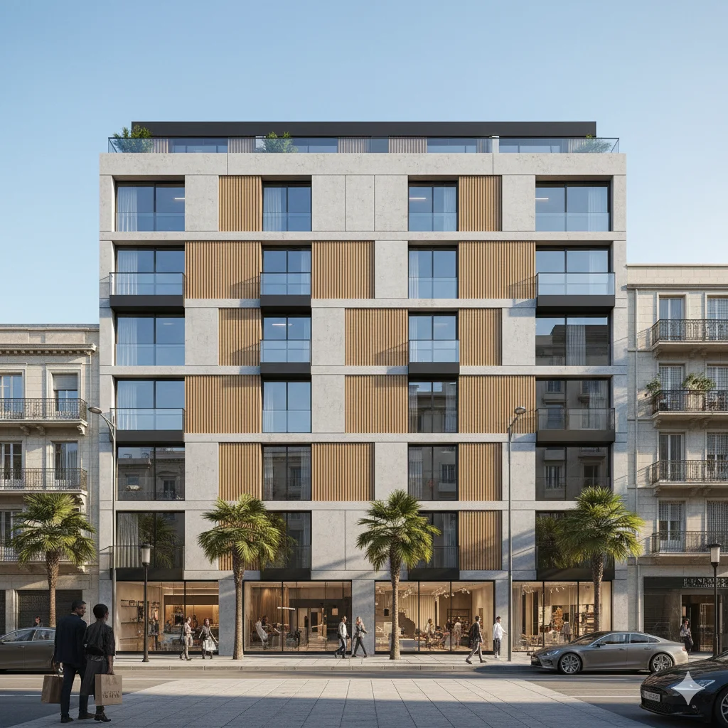 proyecto realizado de rehabilitación de fachada en Málaga