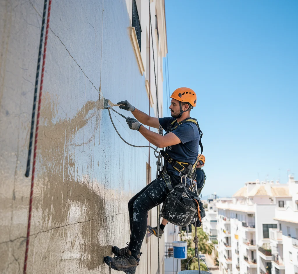 materiales para rehabilitación de fachadas SATE y revestimientos en Málaga