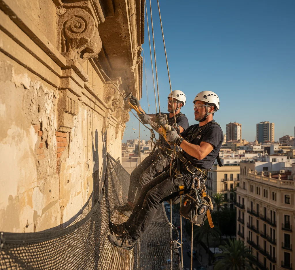 materiales para rehabilitación de fachadas SATE y revestimientos en Málaga
